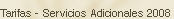 Tarifas Adicionales
